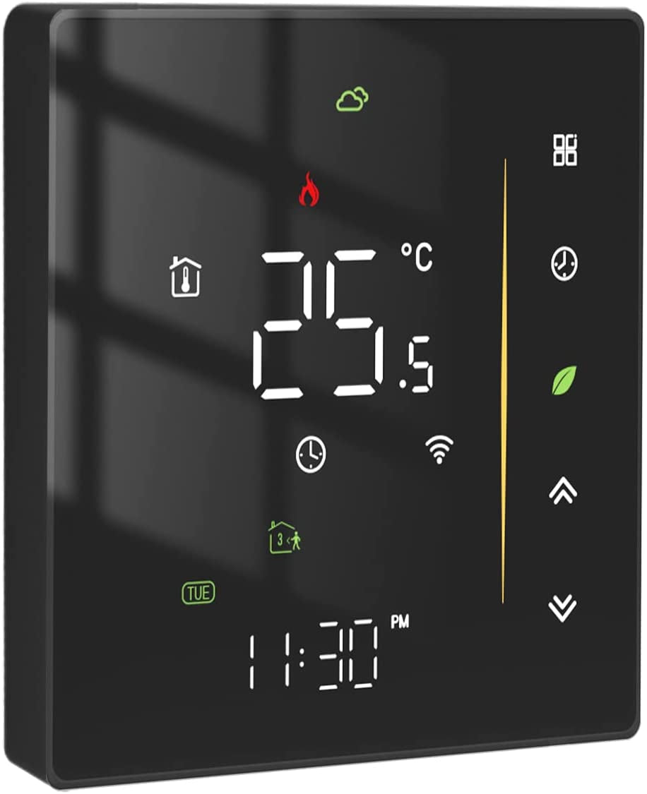 Termostato Wifi Regolatore Di Temperatura Ambiente Programmabile per Caldaia a Gas Temperatura Umidità Tuya/Smart Life APP Controllo Wireless Alexa/Google Home