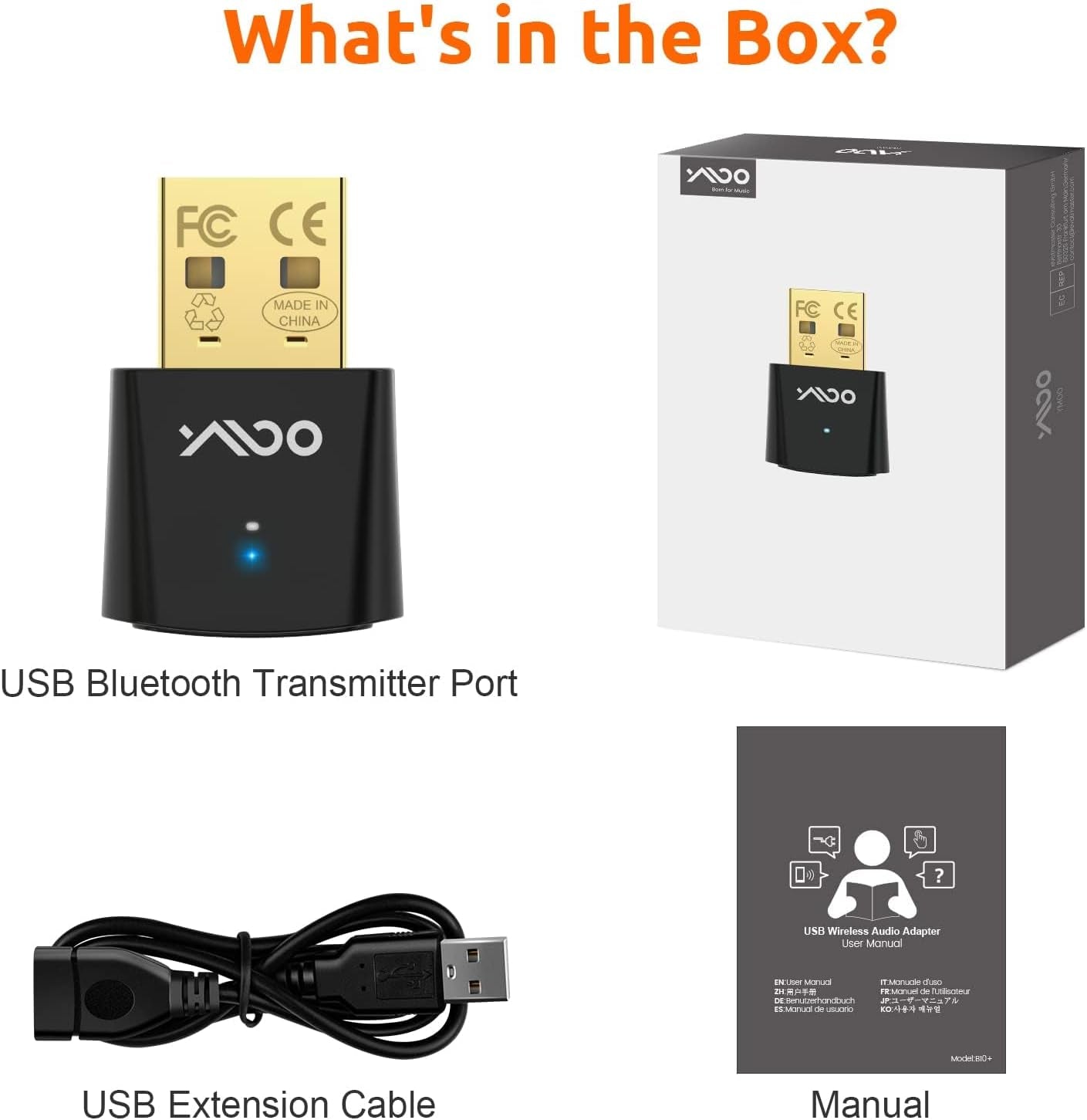 Bluetooth Usb 5.3 Audio Hifi Aptx a Bassa Latenza per PS5, Ricevitore Bluetooth Usb Trasferimento Di Musica/Chiamate Da Ps5/Ps4/Windows/Ios/Linux a Cuffie Bluetooth/Altoparlante Bluetooth