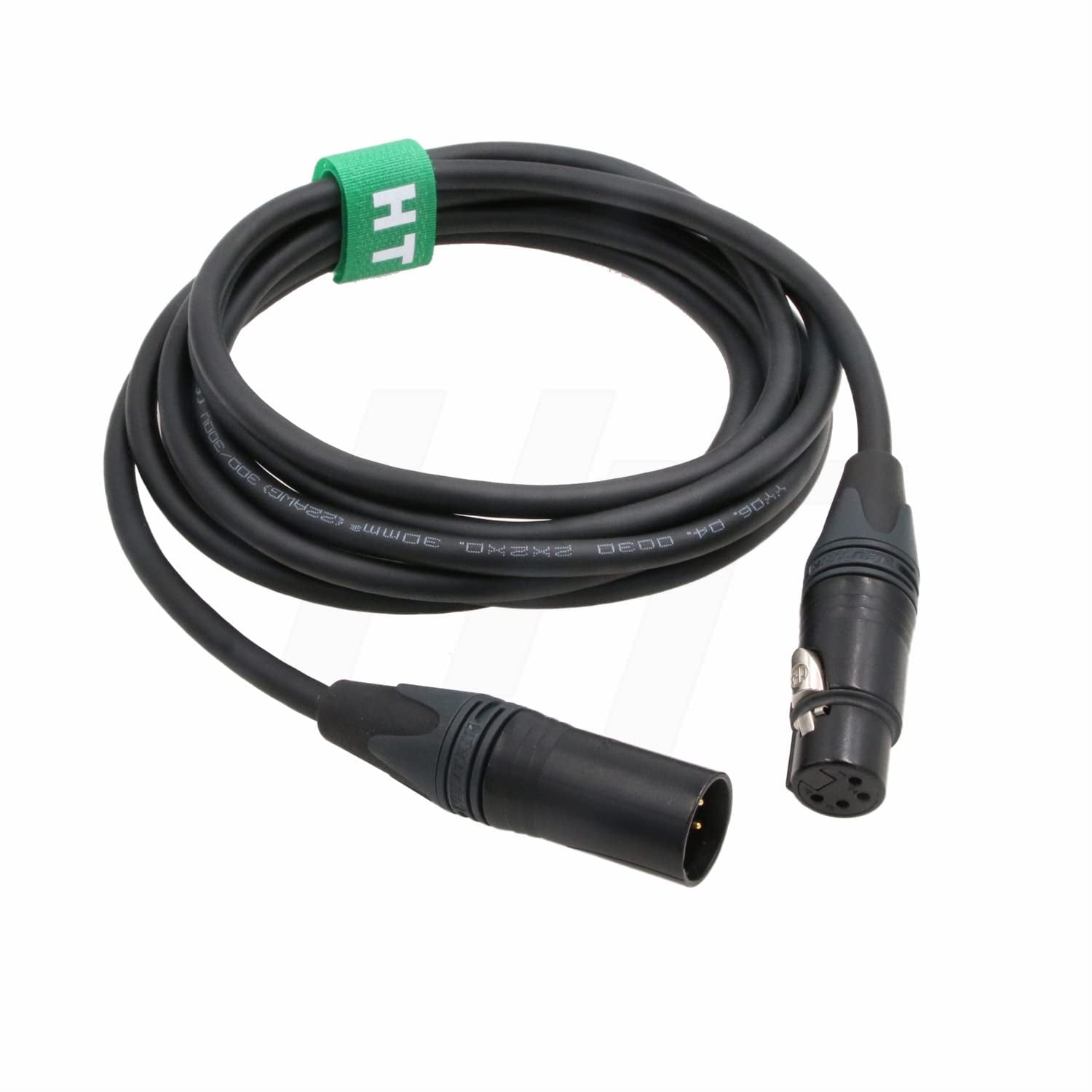 Cavo Di Alimentazione XLR a 4 Pin Maschio a 4 Pin Femmina 3 Metri per Blocco Batteria a Sony Canon Blackmagic Camera Monitor Recorder Mixer