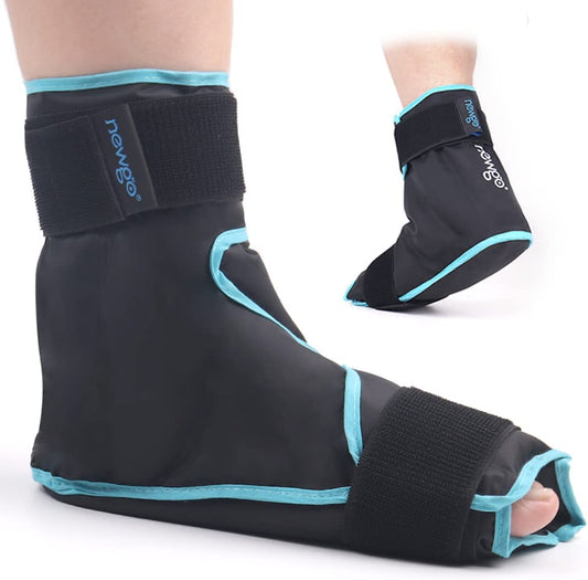 Ghiaccio Alla Caviglia Riutilizzabile per Terapia Calda E Fredda per Piede per Fascite Plantare, Tendinite D'Achille, Lesioni, Piedi Dolenti, Gonfiore, Distorsioni, 1 Unità