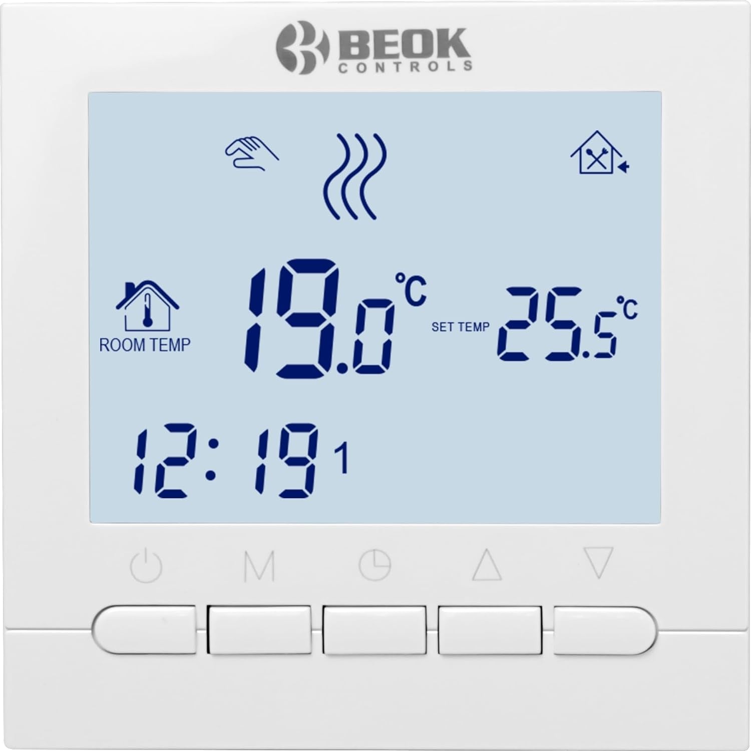 Termostato Wifi per Caldaia a Gas/Acqua, Ambiente Intelligente Con Controllo Vocale, Programmabile per Riscaldamento a Pavimento Compatibile Con Alexa,Google AC220V 3A BOT-313WIFI