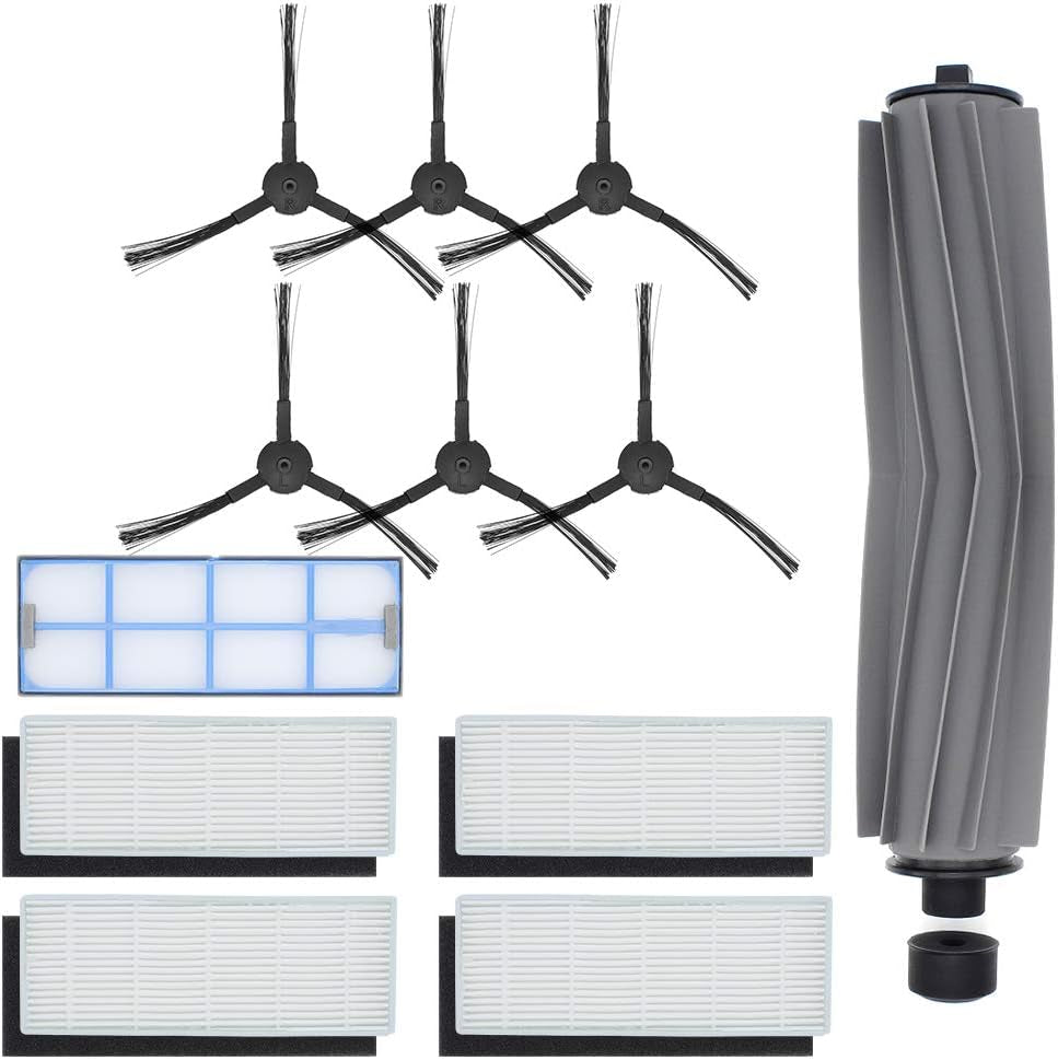 Kit Di Accessori per ILIFE A8 A6 X620 X623 Robot Aspirapolvere Parti Di Ricambio per Aspirapolvere Compreso 1 Spazzola Principale, 6 Spazzole Laterali, 4 Filtro, 1 Filtro Primario