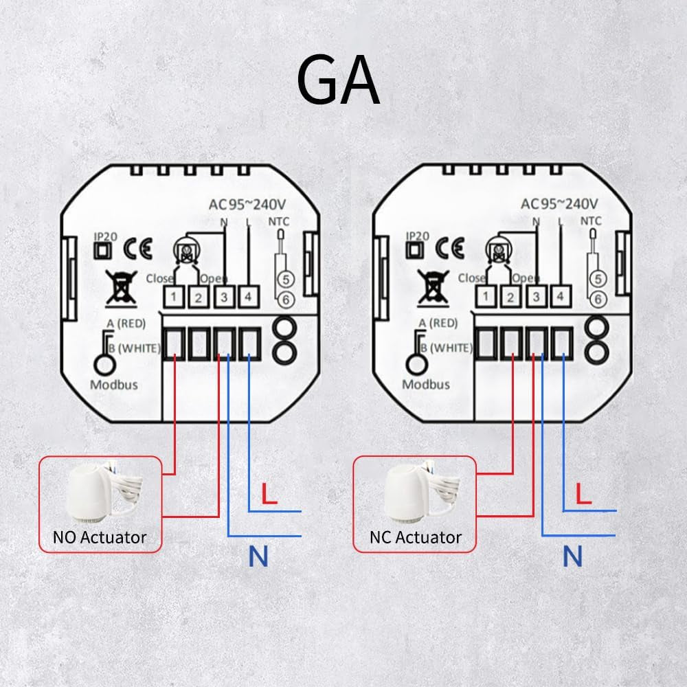Tuya Zigbee Termostato Wireless Controllo Della Temperatura per Scaldabagno Compatibile Con Smart Life Tuya App E Alexa E Googlehome Controllo Vocale Richiede L'Hub Zigbee Di Tuya