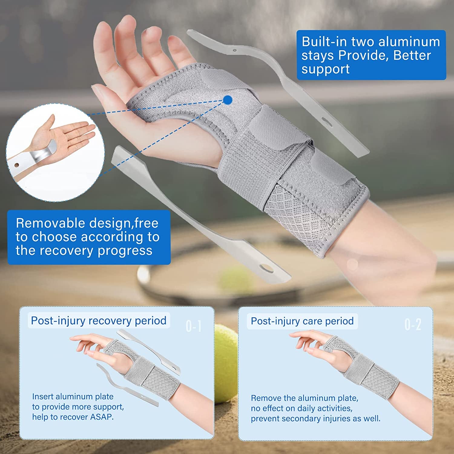 Attelle De Poignet Pour Canal Carpien Pour Homme Et Femme, Attelle De Poignet Réglable Pour Main Droite Et Gauche, Soulagement De La Douleur Pour L'Arthrite, Les Tendinites